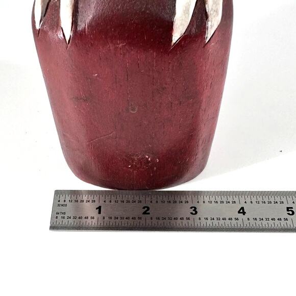 Wooden Parrot Figurine Colorful Folk Art Tropical Decor - Picture 8 of 10